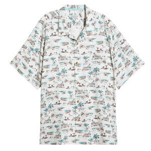 New Tommy Bahama Casablanco Cotton Camp Shirt Resort Large $120